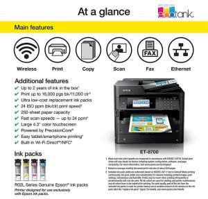 Epson Workforce Pro ET-8700 Review Epson EcoTank Printer Review Joes Printer Buying Guide Best Printer Reviews 2019 Best Printer Reviews and Ratings 2019