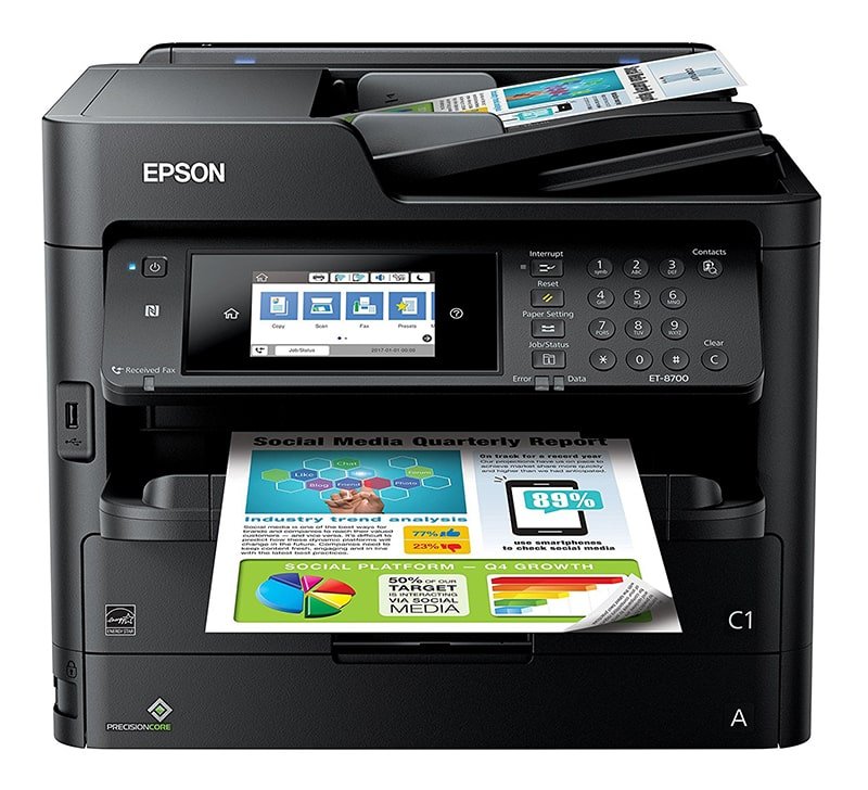 Epson Workforce Pro ET-8700 Review Epson EcoTank Printer Review Joes Printer Buying Guide Best Printer Reviews 2019 Best Printer Reviews and Ratings 2019